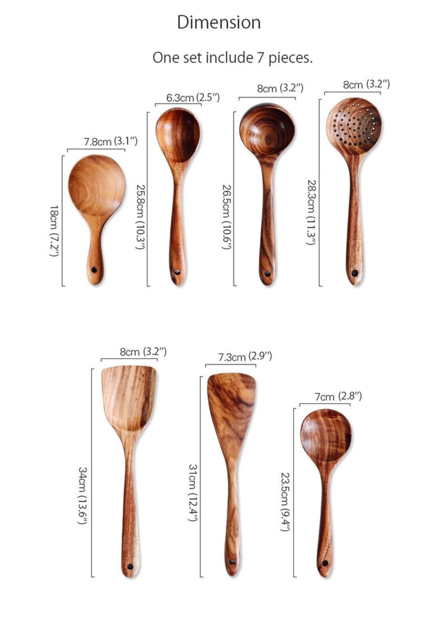 TeakTouch – Set aus Kochutensilien aus Holz