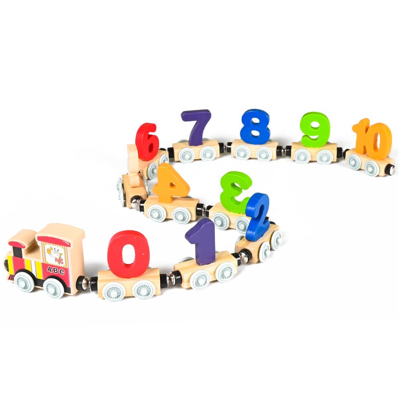 EduTrain – Magnetisches Holzeisenbahn-Puzzle