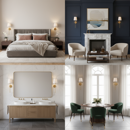 Elegante kabellose Wandleuchten – werkzeugfreie Montage