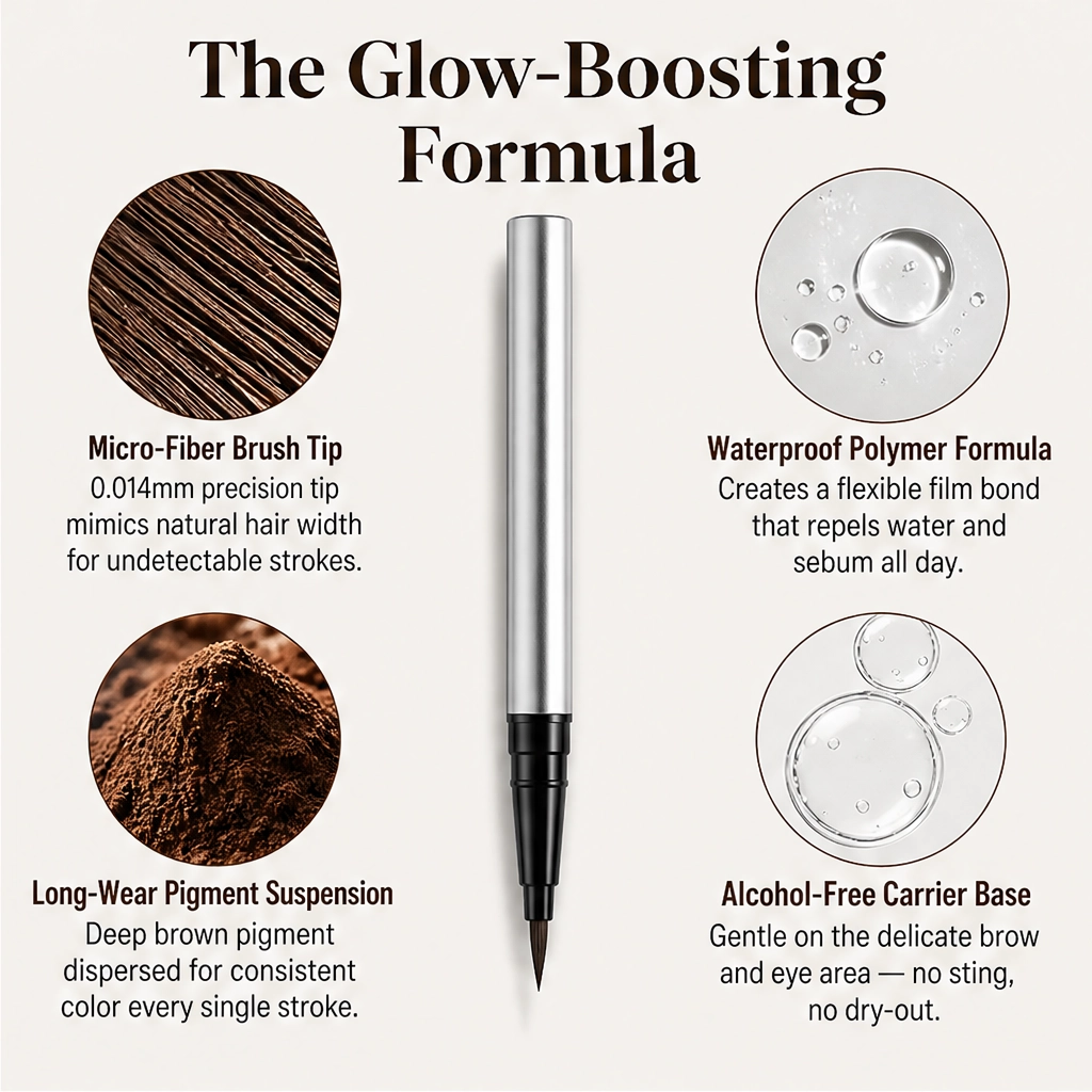 Linelle – Ultra-Fine 4-in-1 Waterproof Liner Pen for Brows, Eyes & Hairline + Buy 1 Get 1 FREE
