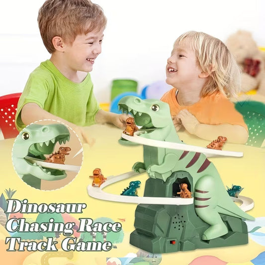DinoRacer – Dinosaurier-Rennbahn-Set | 50% RABATT