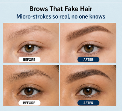 Archelle – 2-in-1 wasserfester Microblading-Augenbrauenstift mit Tönungsbürste + 1 KAUFEN, 1 GRATIS