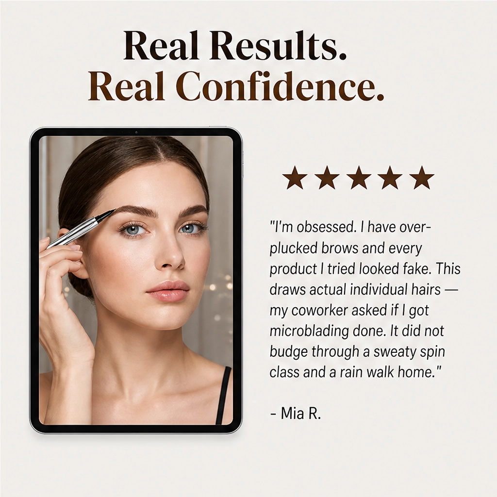 Linelle – Ultra-Fine 4-in-1 Waterproof Liner Pen for Brows, Eyes & Hairline + Buy 1 Get 1 FREE