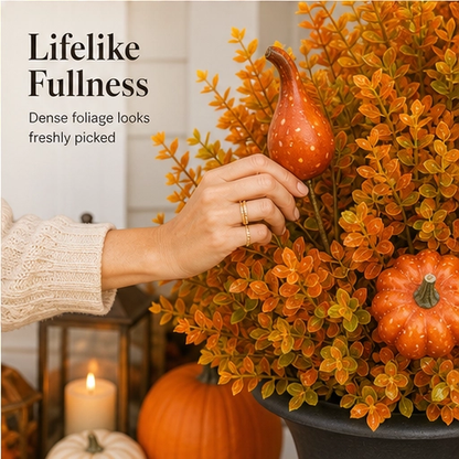 Emberstalk – Künstlicher Herbst-Gartenstecker mit Kürbis & Zierkürbis + 50 % RABATT