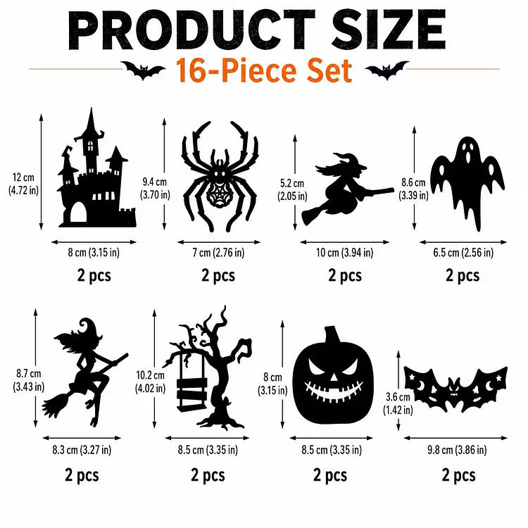 ScareLume™ – Leuchtende Halloween LED-Wandaufkleber für gruselige Stimmung 🎃🦇