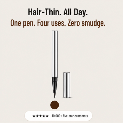 Linelle – Ultra-Fine 4-in-1 Waterproof Liner Pen for Brows, Eyes & Hairline + Buy 1 Get 1 FREE