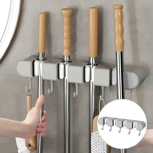 GripMaster — Wandhalterung für Mopp und Besen mit Haken