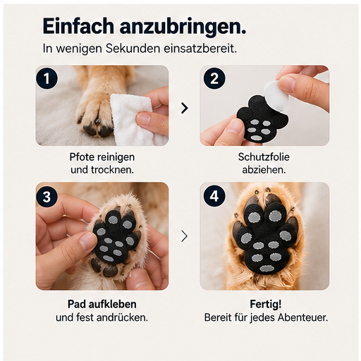 PawShield™ – Selbstklebende Pfotenpads für sicheren Halt & geschützte Hundepfoten