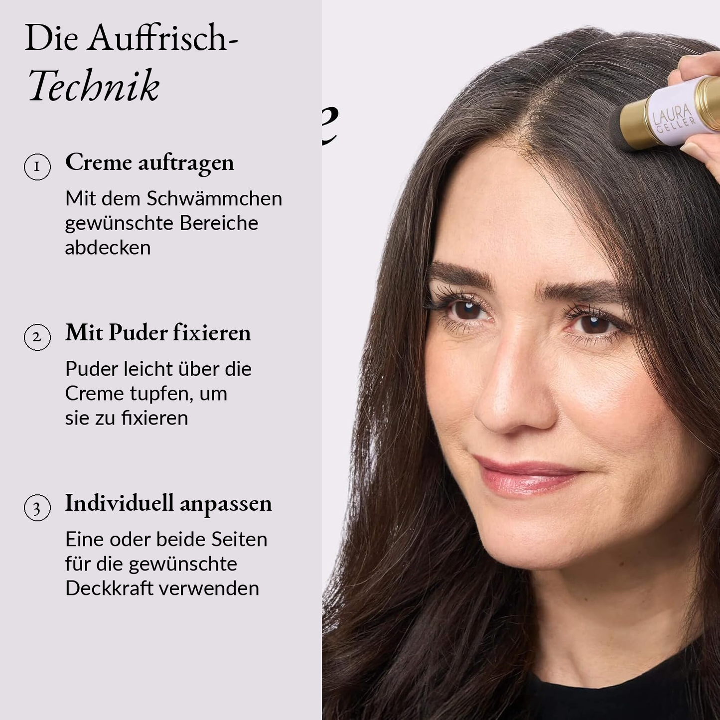 LAURA GELLER NEW YORK Root Touch-Up – Sofortige Ansatz-Abdeckung für Haare & Augenbrauen