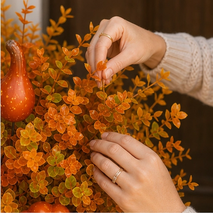 Emberstalk – Künstlicher Herbst-Gartenstecker mit Kürbis & Zierkürbis + 50 % RABATT