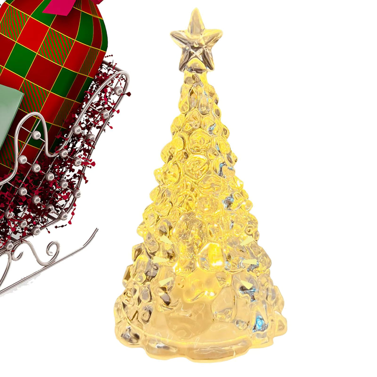 Nachtlicht | Mini LED Weihnachtsbaum | 10,5 cm