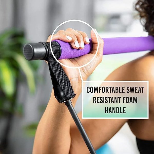 PowerSculpt Pro — Tragbares Pilates-Bar-Set mit Widerstandsbändern