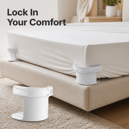 FlexiGrip™ Sheet Anchors — Lock Your Sheets, Wake Up Wrinkle-Free Every Day