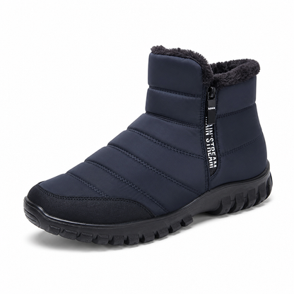 PlateauCozy™ | Gefütterte Plateau-Stiefeletten mit Reißverschluss