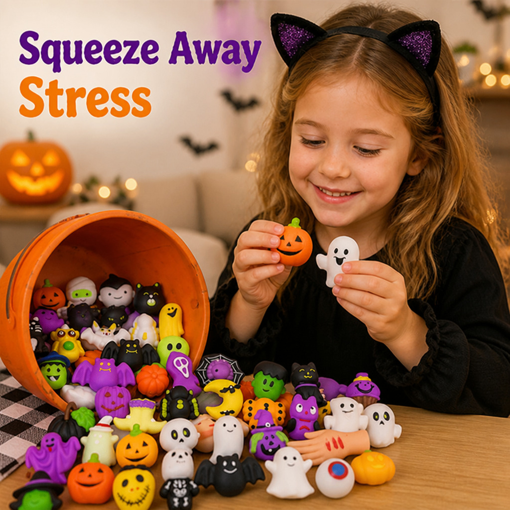 SpookEase™ – Halloween Squishies zum Drücken, Spielen & Verschenken