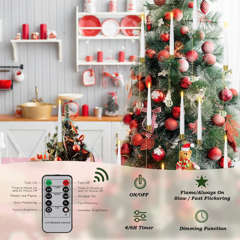 Kindlera – LED-Set mit Kerzenlichtern für den Weihnachtsbaum