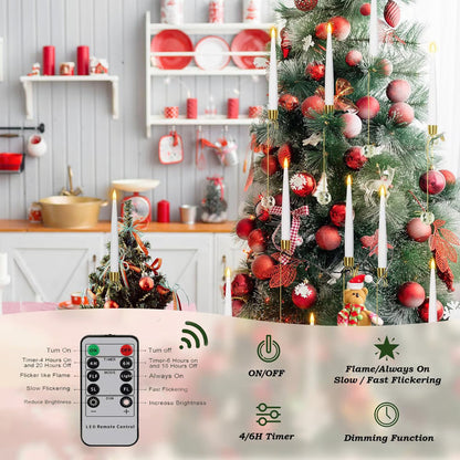 Kindlera – LED-Set mit Kerzenlichtern für den Weihnachtsbaum