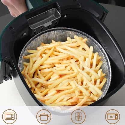 BlazeGuard — Set Einweg-Airfryer-Einlagen aus Aluminiumfolie