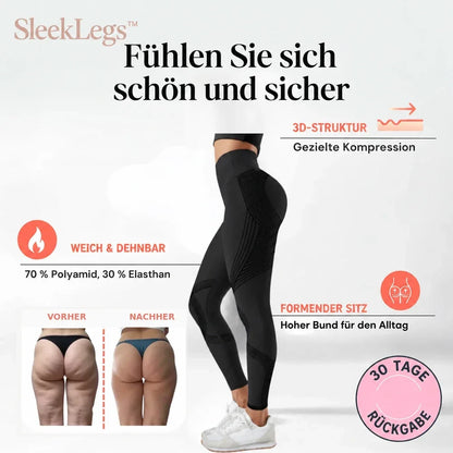 Letzter Tag Rabatt! | SleekLegs™ Anti-Cellulite-Leggings – Für ein glatter wirkendes Hautbild und Beine zum Wohlfühlen