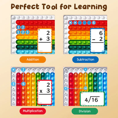 MathGenius Pro - Mathe-Flash-Karten und Pop Fidget Chart | 50% RABATT