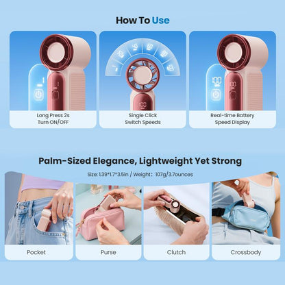 VentoPulse™ | Tragbarer Turbo-Handventilator