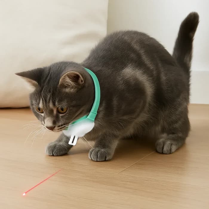 PawLuxe™ | Interaktives Laser-Spielzeughalsband für Katzen