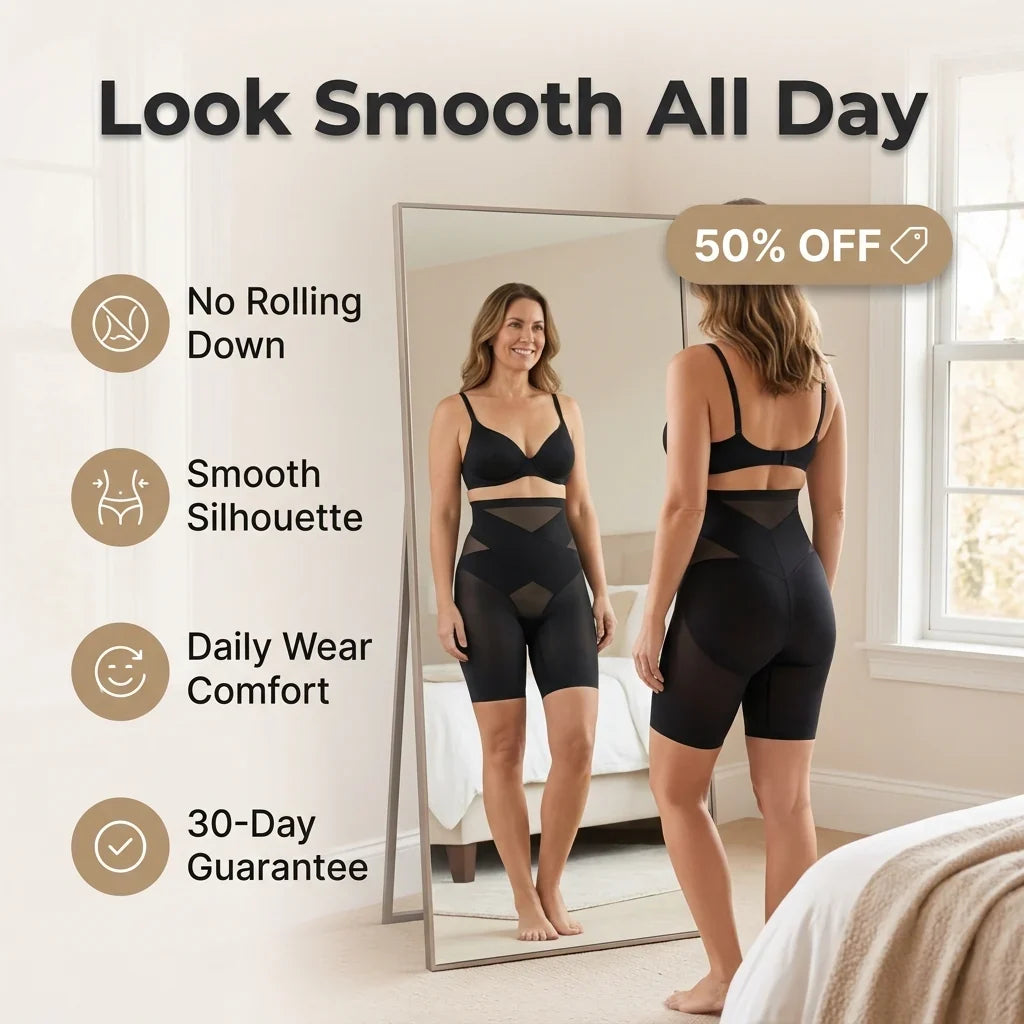 Shapewear-Shorts – Definierte Silhouette ohne Hochrollen oder Einschnüren