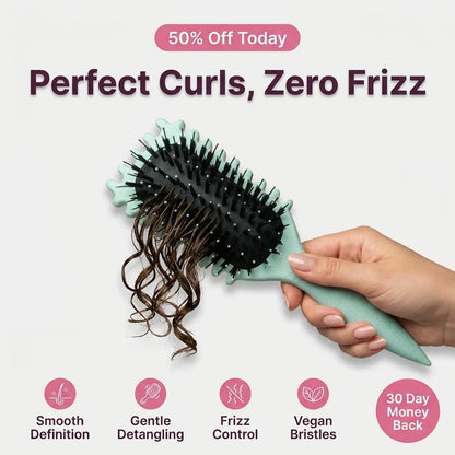 Anti-Frizz Lockenstyling-Bürste – Definiert Locken ohne Frizz oder Ziepen