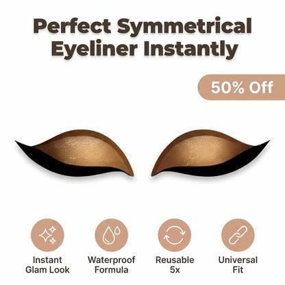 Wiederverwendbare Eyeliner-Aufkleber – Sofortiger Glamour-Look in Sekunden
