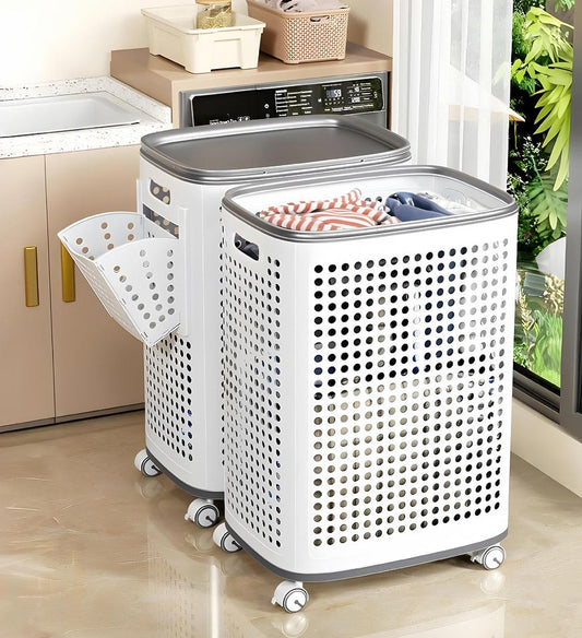 LaundryGlide Bin™ | Eine Woche voller Kleidung, keine Rückenschmerzen, maximaler Stil