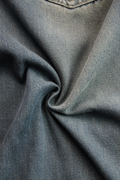 Lässige modische locker geschnittene Hose aus verlaufend Denim in Blau-Grau [Letzter Tag Rabatt]