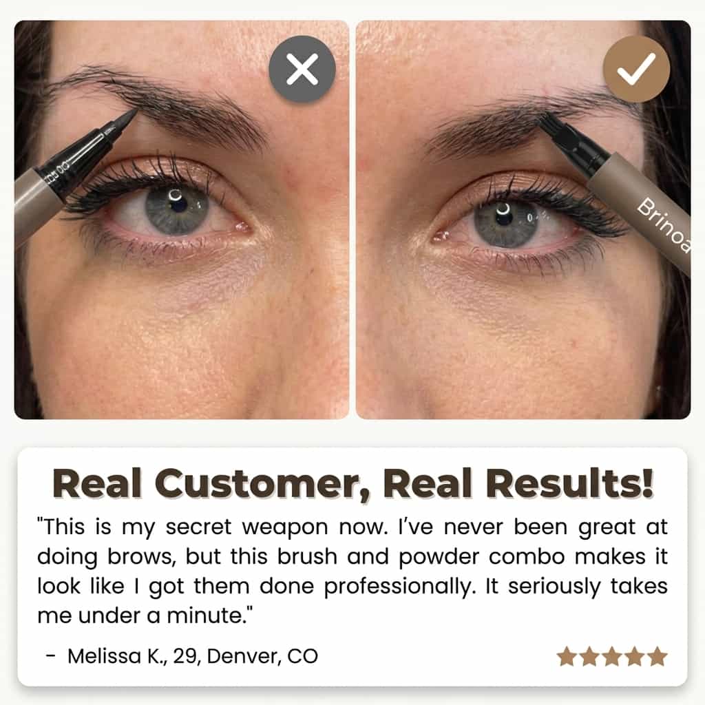 Wasserfester Microblading Augenbrauenstift – Wischfest, 12 Stunden Halt