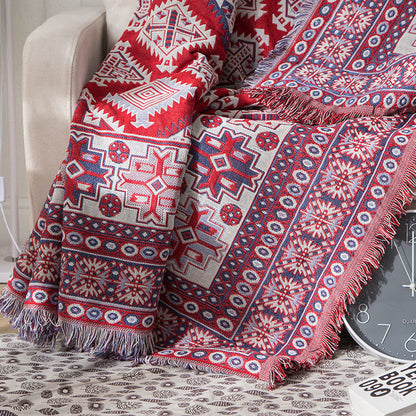 BohoNest™ | Wendbare Bohemian-Wurfdecke mit Quasten