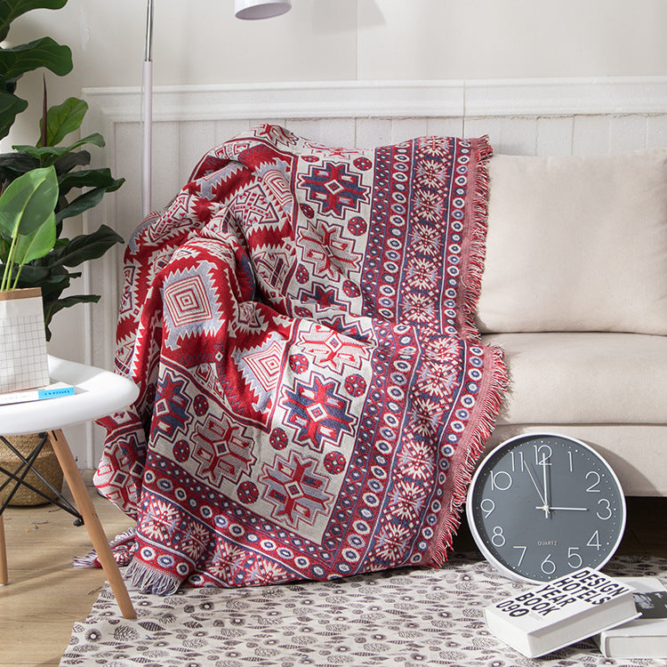 BohoNest™ | Wendbare Bohemian-Wurfdecke mit Quasten