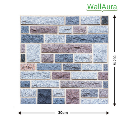 2+2 Gratis | WallAura™ 4er Set 3D Hochwertige Wandfliesen Selbstklebend 30x30 cm