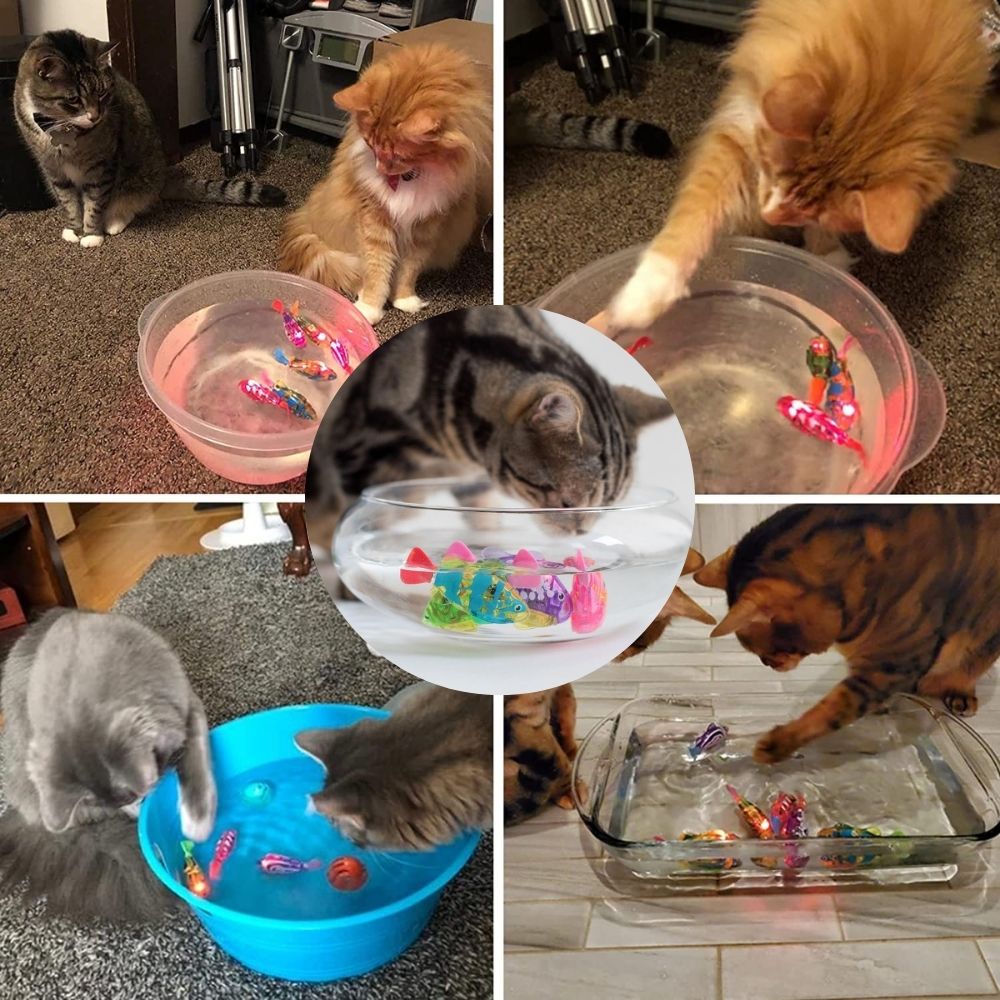Interaktives Katzenspielzeugset mit Technologie