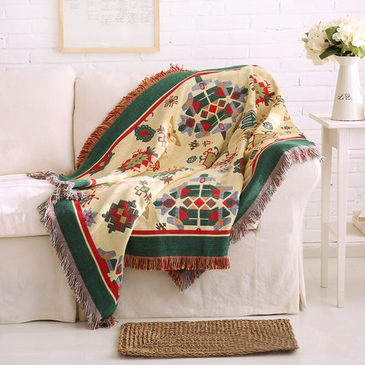 BohoNest™ | Wendbare Bohemian-Wurfdecke mit Quasten