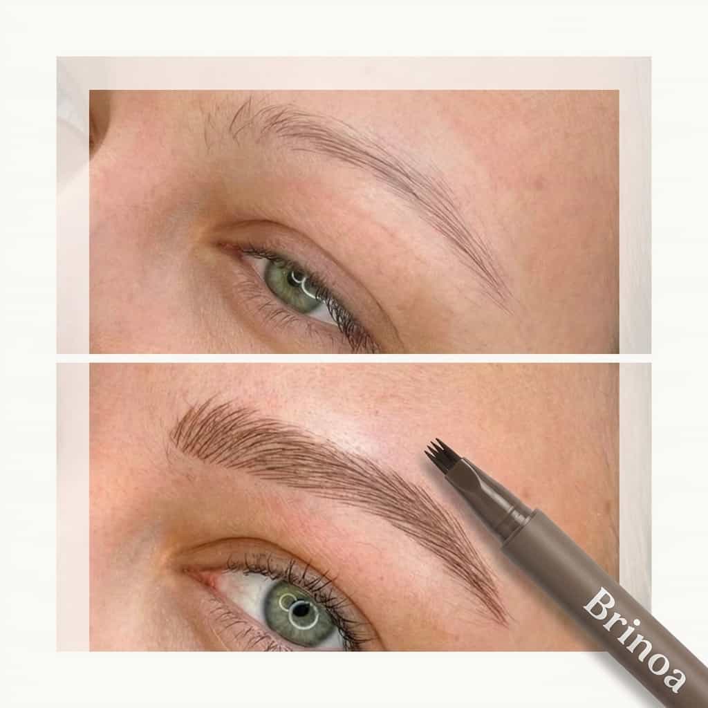 Wasserfester Microblading Augenbrauenstift – Wischfest, 12 Stunden Halt