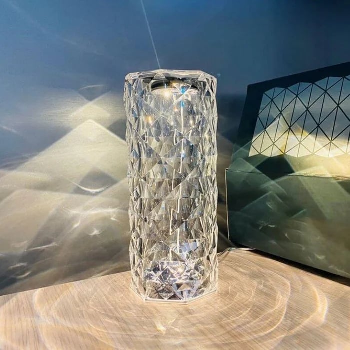 Velurea — Kristall-LED-Tischlampe mit farbwechselndem Licht