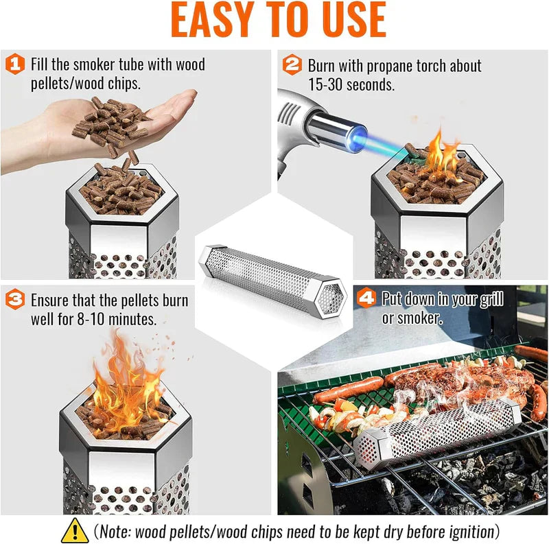 SmokeMaster™ - Edelstahl Pellet Grill Box [Letzter Tag Rabatt]