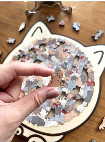 Mila – 135-teiliges Morandi Katzen-Puzzle | 2+1 GRATIS