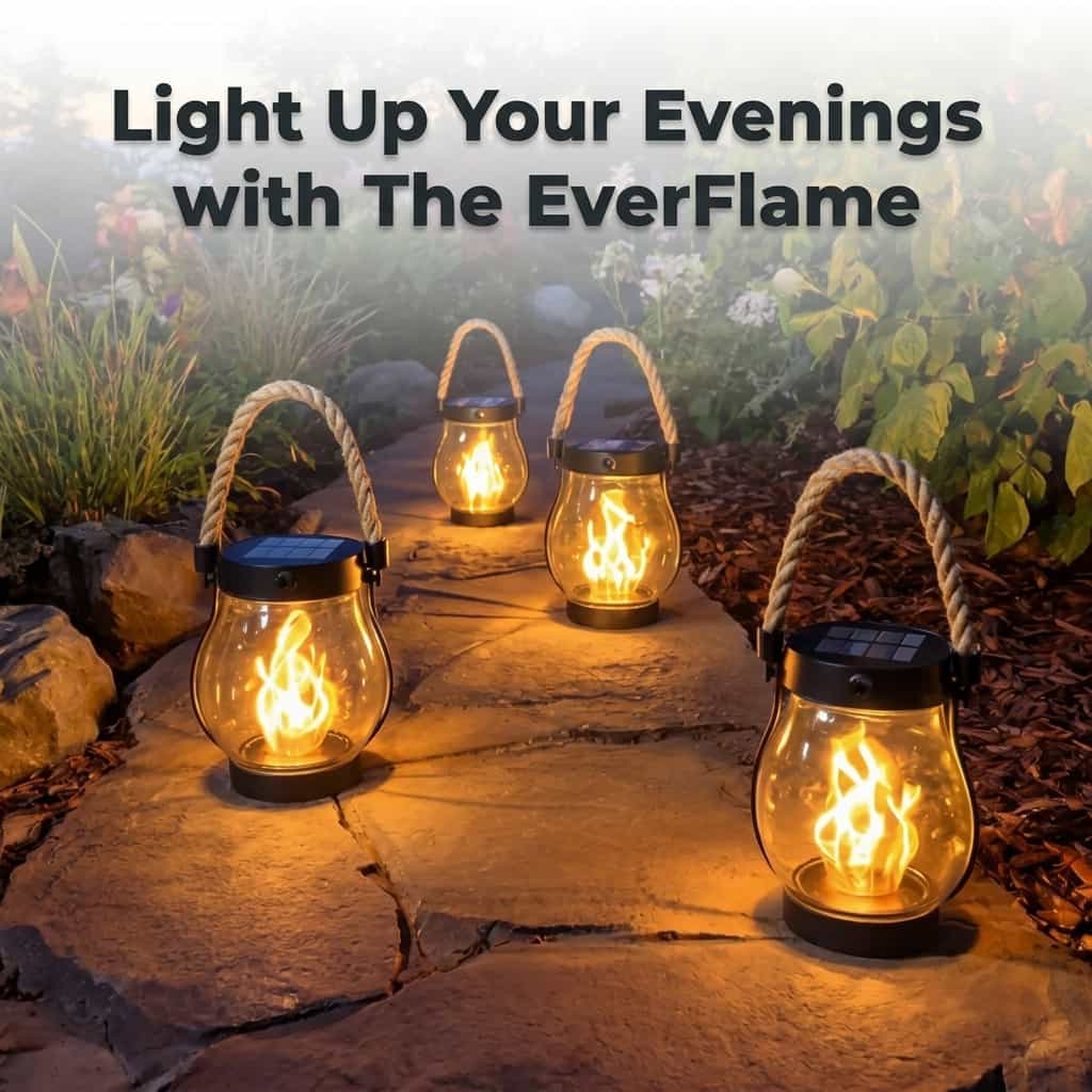Die EverFlame Solar-Laterne – Eine perfekte Flamme, jede Nacht