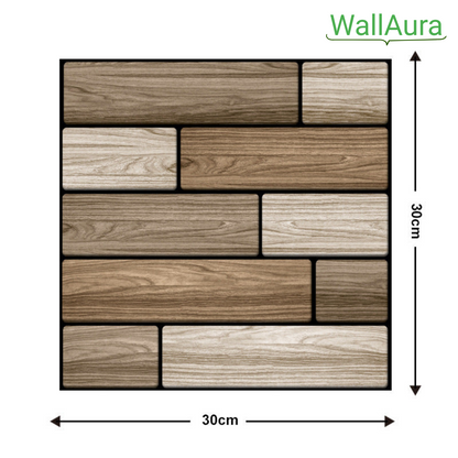 2+2 Gratis | WallAura™ 4er Set 3D Hochwertige Wandfliesen Selbstklebend 30x30 cm