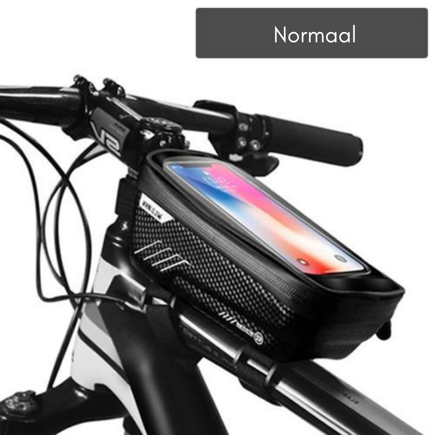 Fahrrad-Rahmentasche mit Handy-Fenster – Wasserdichtes Hardcase | Letzter Tag Rabatt!