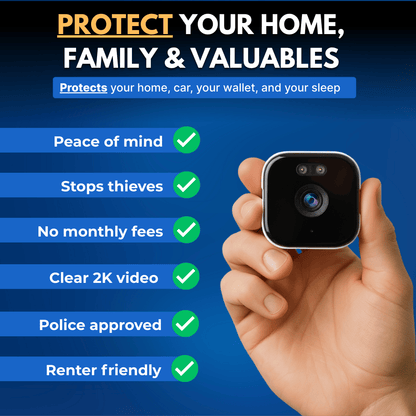 SecurePro™ 2K Fenster-Sicherheitskamera | Smarter Schutz ohne Abo