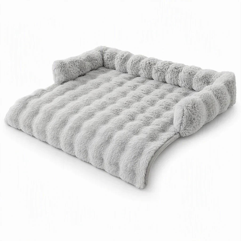 CozyFur™ | Kuschelige Haustiermatte aus Kunstfell mit rutschfester Unterseite