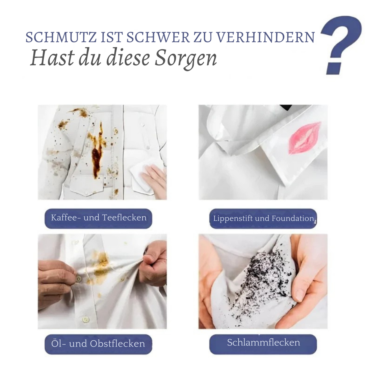 Fleckenentferner mit Enzymen 120 ml | Gegen Fett, Öl, Tinte & Essensflecken | Vorbehandlung für Wäsche | Schonend zu Textilien