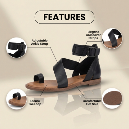 Orthopädische Wildleder-Sandalen im Gladiator-Look – eleganter Komfort und sicherer Halt bei jedem Schritt