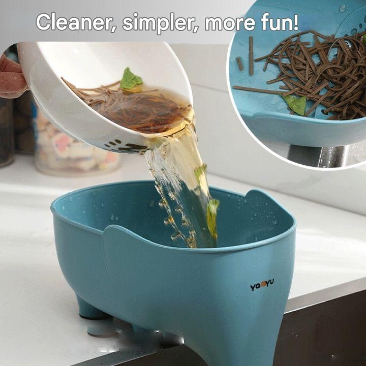 EasyDrain – Aufsteck-Sieb für Spüle & Abtropfsieb für Speisereste