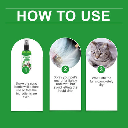 1+1 GRATIS | FurShield™ | Natürliches Schutzspray gegen Flöhe, Zecken & Mücken